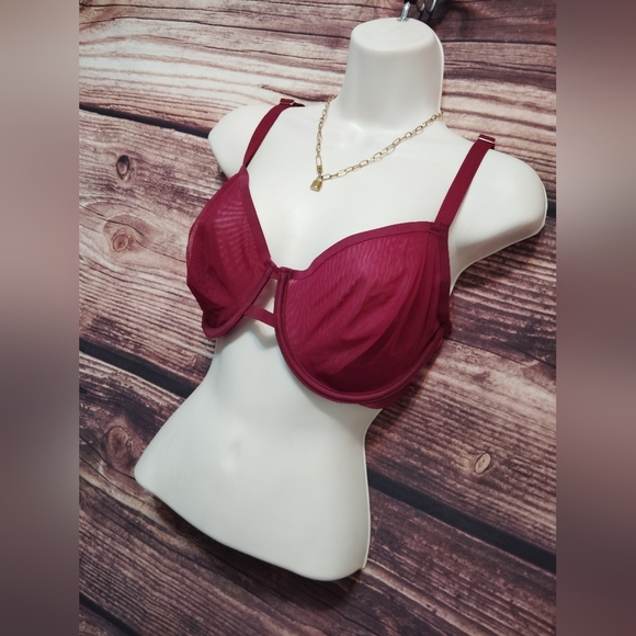 2 For $25! Auden Red Underwire Bra with Molded Cups 40D - Picture 2 of 4